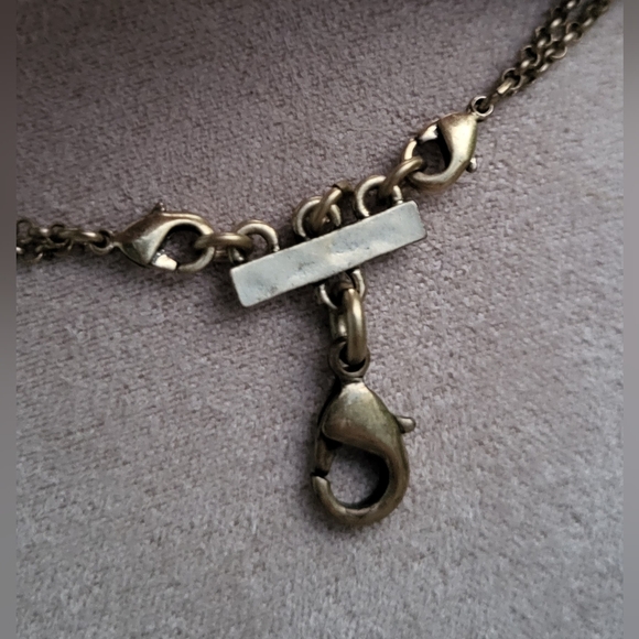 Two toned double stranded necklace - Picture 5 of 7